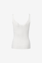 Heart shape neck line sleeveless top