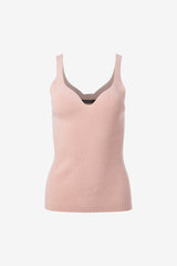 Heart shape neck line sleeveless top