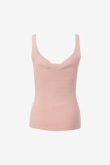 Heart shape neck line sleeveless top