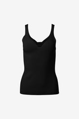 Heart shape neck line sleeveless top