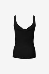 Heart shape neck line sleeveless top