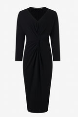 Matte jersey knotted dress