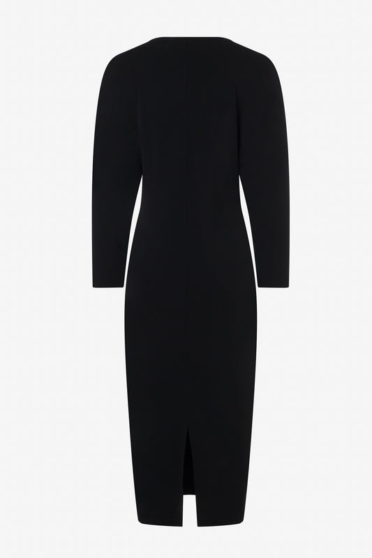 Robe matte jersey avec nœud