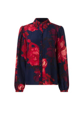 Blouse imprimé floral boutonnée
