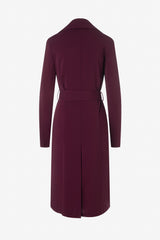 Matte jersey trench coat