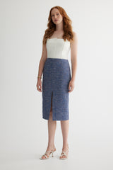 Tweed pencil skirt