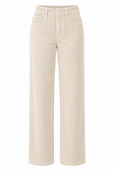 Pantalon coupe droite avec détails en denim
