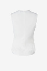 Shirred sleeveless top