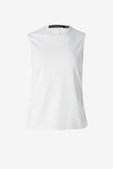 Shirred sleeveless top