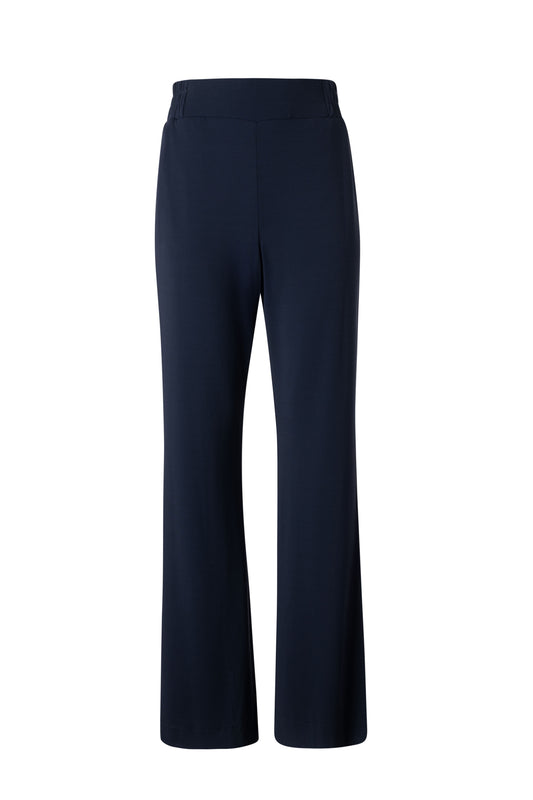 Pantalon droit à enfiler en jersey mat avec taille style boxer