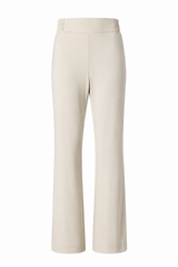 Pantalon droit à enfiler en jersey mat avec taille style boxer