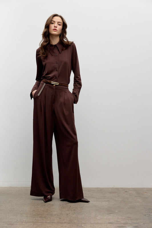 Chemise en jersey mat