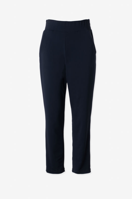 Pantalon étroit avec détail faux cuir