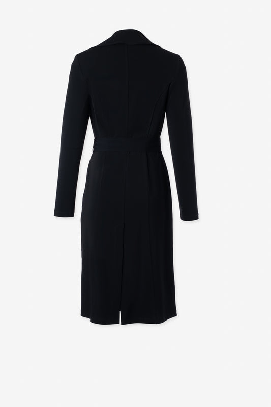 Manteau trench matte jersey