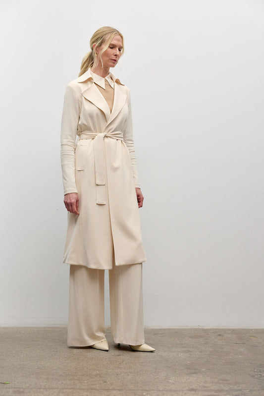 Trench en jersey mat