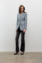 Jacquard single breast jacket