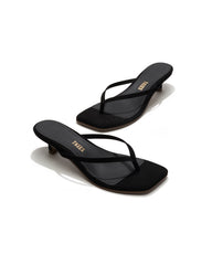 Tkees- Square Toe Julia Suede Kitten Heels