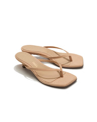 Tkees- Square Toe Julia Suede Kitten Heels