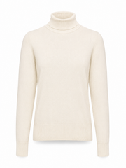 Fine merino blend long sleeve turtleneck