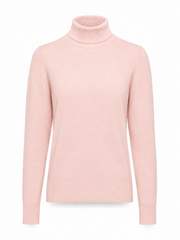 Fine merino blend long sleeve turtleneck