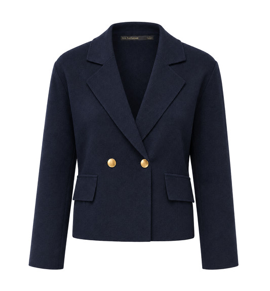 Milano knit double breasted jacket