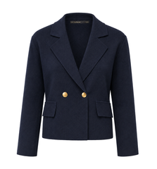 Milano knit double breasted jacket