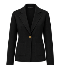 Milano knit one button blazer