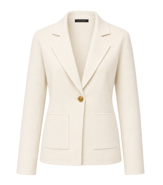 Milano knit one button blazer