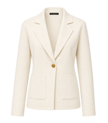 Milano knit one button blazer