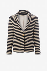 Notch collar jacket patch pockets