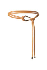 Wrap cord belt with organic buckle