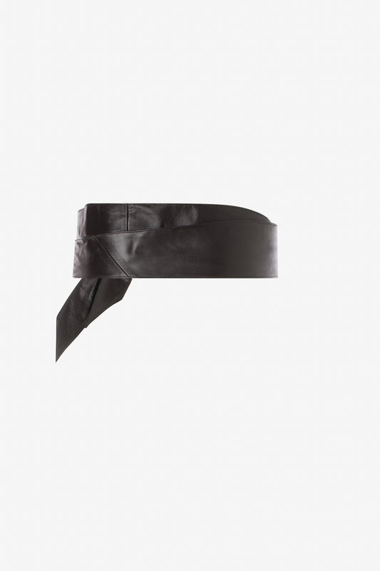 Ceinture cuir à nœud