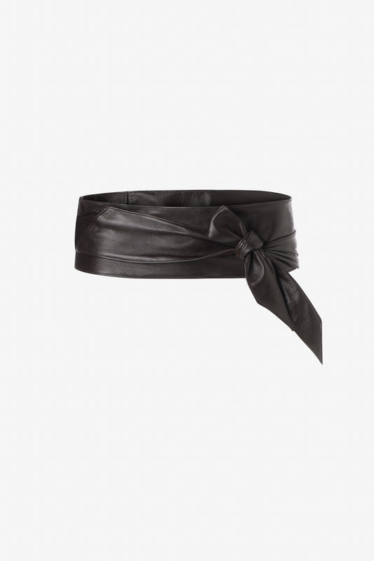 Ceinture cuir à nœud