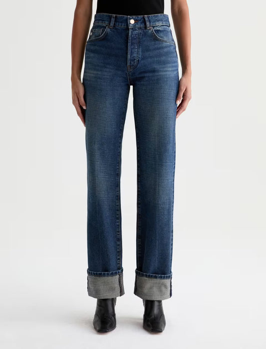 AG Jeans - Sydney Cuffed Straight-Leg Jean in Vintage Wash
