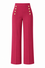 Pantalon marin à taille haute