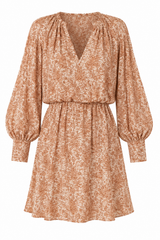 Robe imprimée manche bouffante