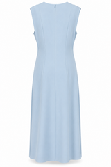 Scuba Sleeveless A-Line Dress