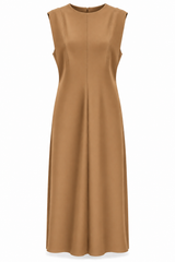 Scuba Sleeveless A-Line Dress
