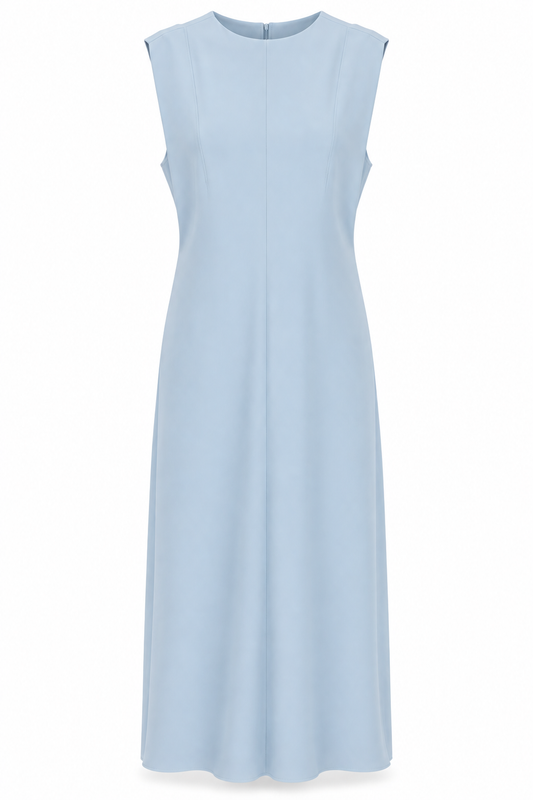 Scuba Sleeveless A-Line Dress