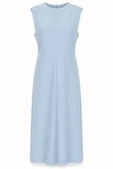 Scuba Sleeveless A-Line Dress