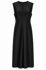 Scuba Sleeveless A-Line Dress