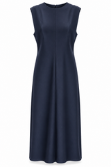 Scuba Sleeveless A-Line Dress