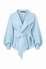 Scuba Raw edge belted jacket