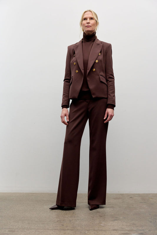 Scuba Six-Button Double-Breasted Blazer
