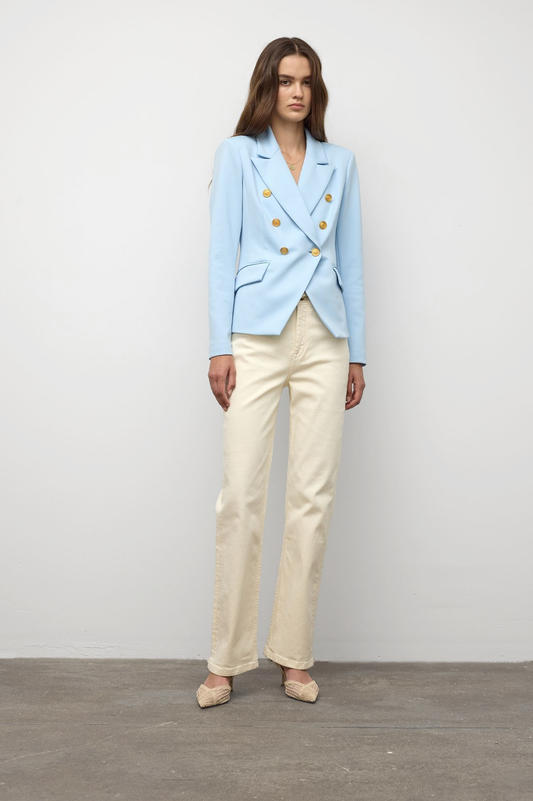 Scuba Six-Button Double-Breasted Blazer