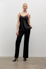 Satin and lace cami