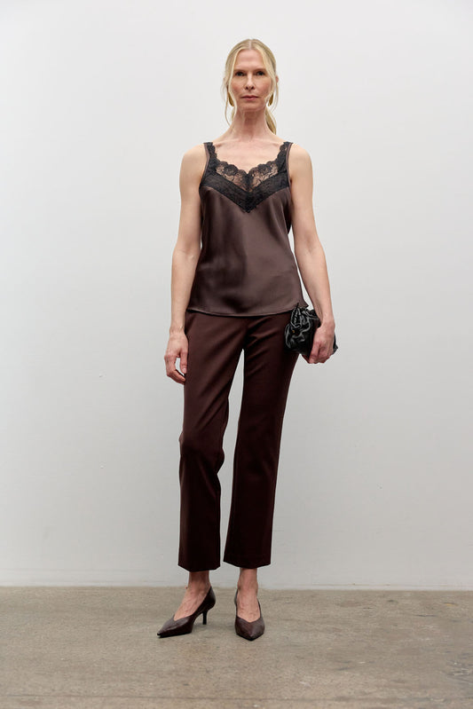 Satin and lace cami