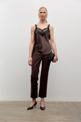 Satin and lace cami