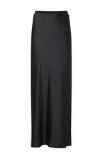 Satin maxi slip skirt