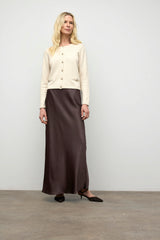 Jupe maxi en satin